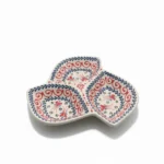 Busanat El Yapımı Seramik 3 Bölmeli Çerezlik ve Şekerlik - Dekoratif Sunumluk