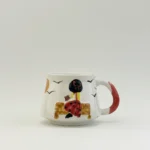 El İşlemesi Tasarım Seramik Kupa ve Tabak Seti - %100 El Yapımı Sanat