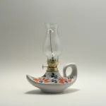 Nostaljik El Yapımı Cam Gaz Lambası – Dekoratif Retro Aydınlatma