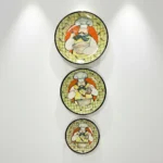 Busanat El Yapımı Tasarım 3’lü Dekoratif Tabak Seti – Özel İşçilikli Duvar ve Masa Aksesuarı