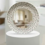 El Yapımı Aynalı Seramik Tabak - Özel Tasarım Dekoratif Duvar Tabağı