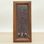 El İşçiliği Kabartmalı Karo Tablo - Gece Parlayan Fosforlu ve Ahşap Çerçeveli Dekoratif Sanat