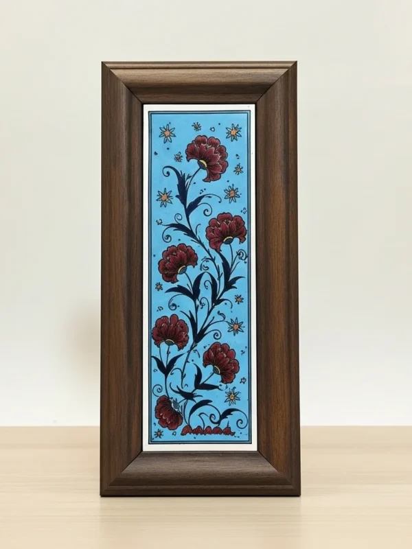 El Yapımı Rölyef Kabartma Seramik Karo Tablo