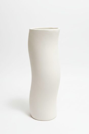 Sır Altı Boyamaya Uygun El Yapımı Çini Vazo - 900-950°C Pişirim