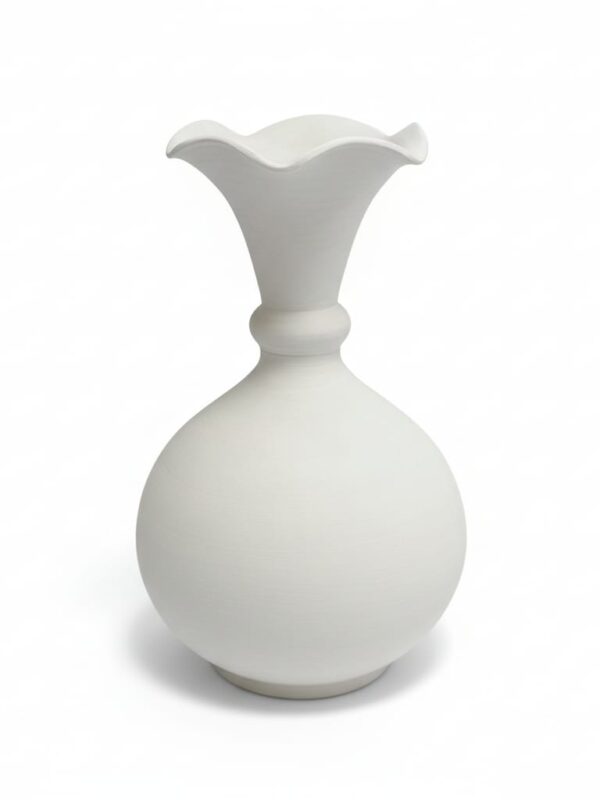 El Yapımı Torna Çini Vazo Bisküvi