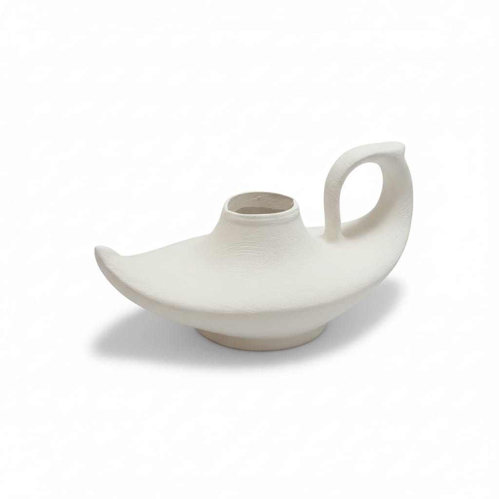 Aladdin Gaz Lambası Çini Bisküvi - Boyamaya Hazır Sır Altı Form Aladdin Gaz Lambası Çini Bisküvi - Boyamaya Hazır Sır Altı Form