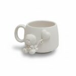 2 Boyutlu Tasarım Seramik Boyama Kupası - 1050°C Sır Pişirimine Uygun (Bisküvi Ürün)