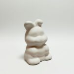 Modern El Yapımı Seramik Tavşan Biblo