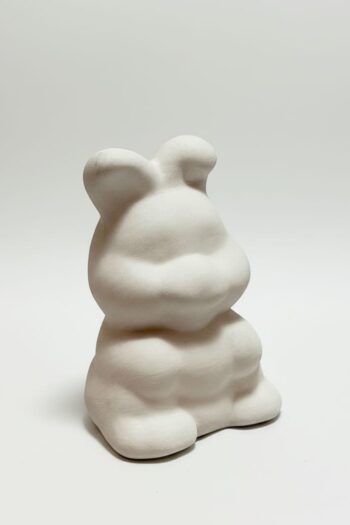 Modern El Yapımı Seramik Tavşan Biblo