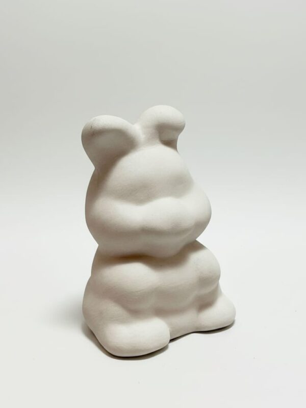 Modern El Yapımı Seramik Tavşan Biblo