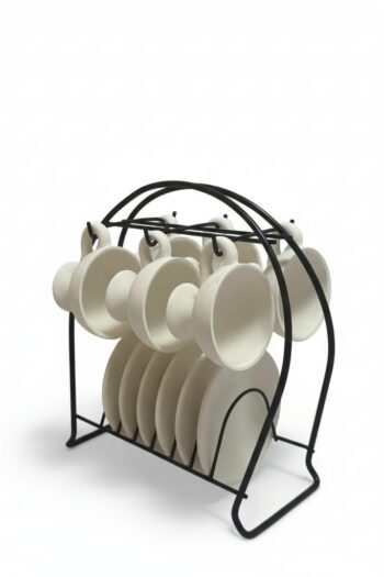 6'lı El Yapımı Seramik Kahve Fincanı Seti