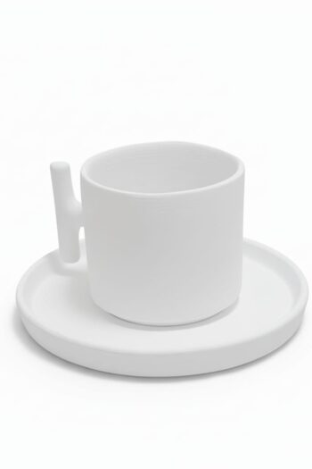 El Yapımı Tasarım Seramik Kupa - Sır Altı Boyama (1050° Fırınlanmış)