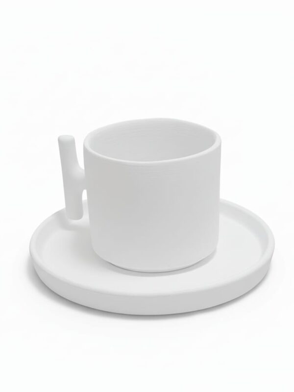 El Yapımı Tasarım Seramik Kupa - Sır Altı Boyama (1050° Fırınlanmış)