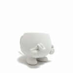 El Yapımı Ayaklı ve Elli Seramik Kupa - Boyanabilir Bisküvi Seramik Fincan