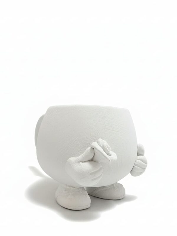 El Yapımı Ayaklı ve Elli Seramik Kupa - Boyanabilir Bisküvi Seramik Fincan