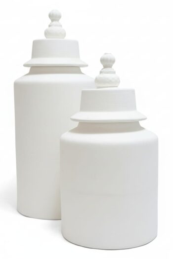 Çini Boyamaya Uygun Kapaklı Seramik Küp Bisküvi - 900-950°C Pişirime Hazır