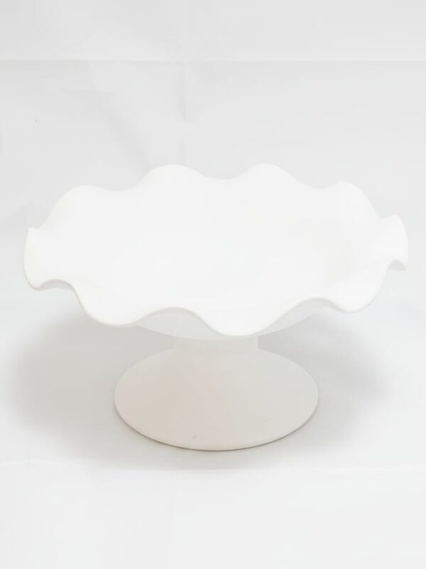 El Yapımı Klasik Çini Şekerlik - 900-950°C Sır Altı Boyamaya Uygun