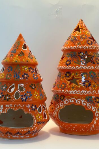 Özel Tasarım İkili Seramik Mumluk Seti